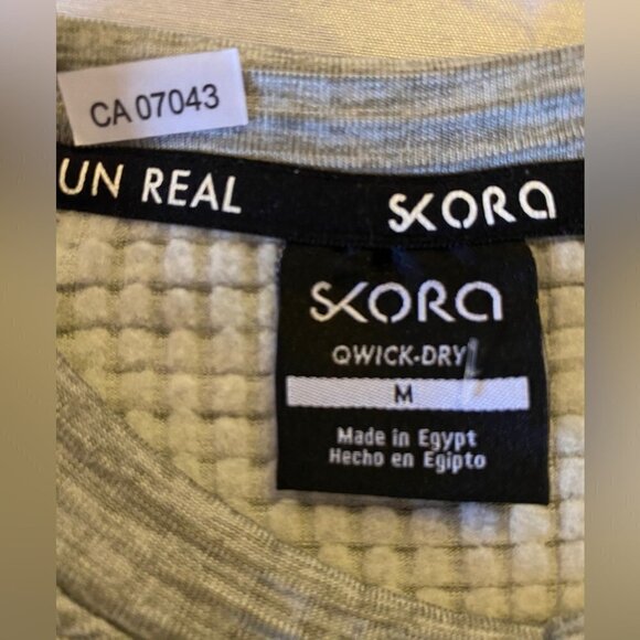 NWT Skora Qwick-Dry Run Real Long  Sleeve Shirt Adult Med Grey - Picture 8 of 14